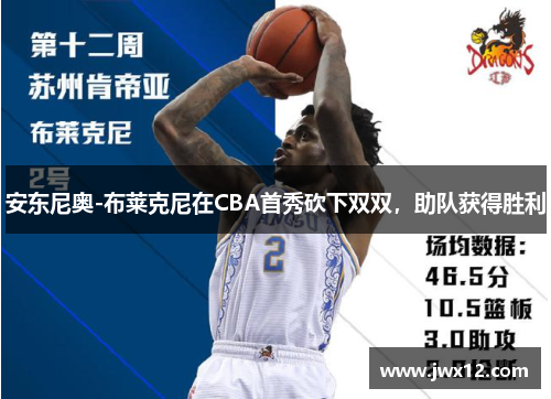 安东尼奥-布莱克尼在CBA首秀砍下双双，助队获得胜利